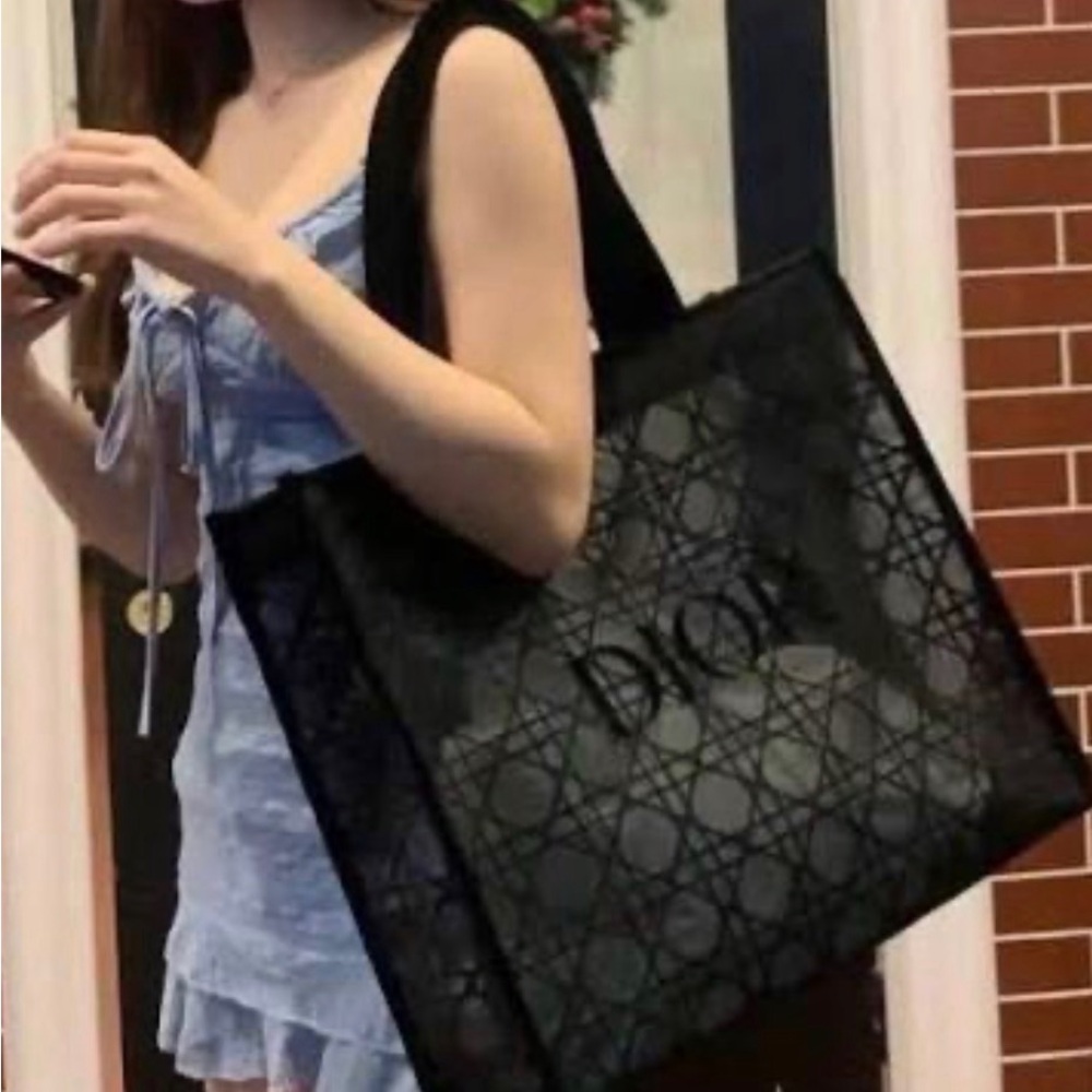 Dior VIP Black Mesh Tote Bag - Picture 6 of 6